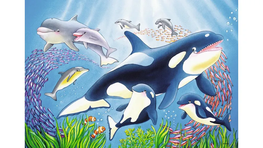 Ravensburger Puzzle - Kunterbunte Unterwasserwelt, 2x24 Teile