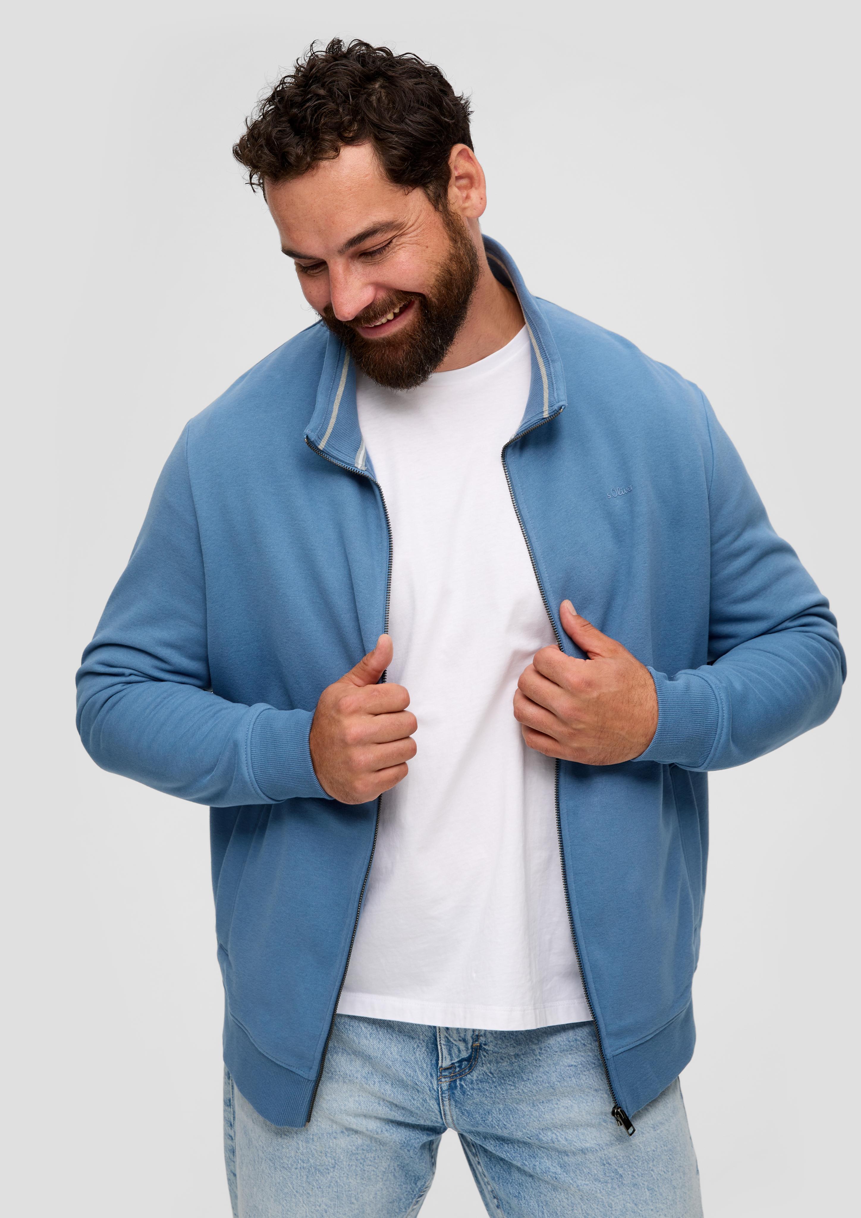 Sweatshirt Jacke mit Stehkragen  2146809-5402