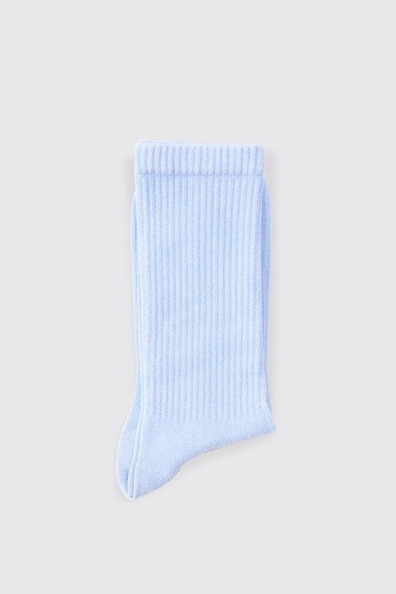 Gerippte Sportsocken mit Acid-Waschung
