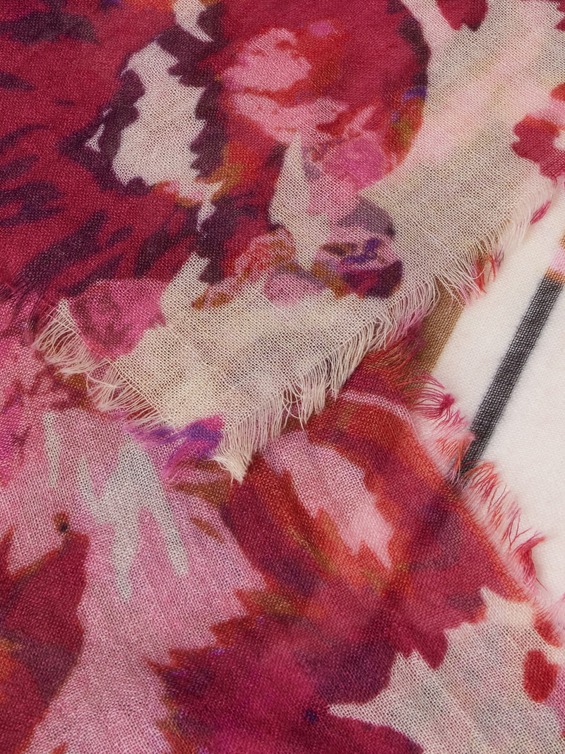 Schal mit Allover-Muster in pink