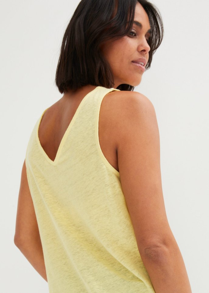 Leinen-Tanktop