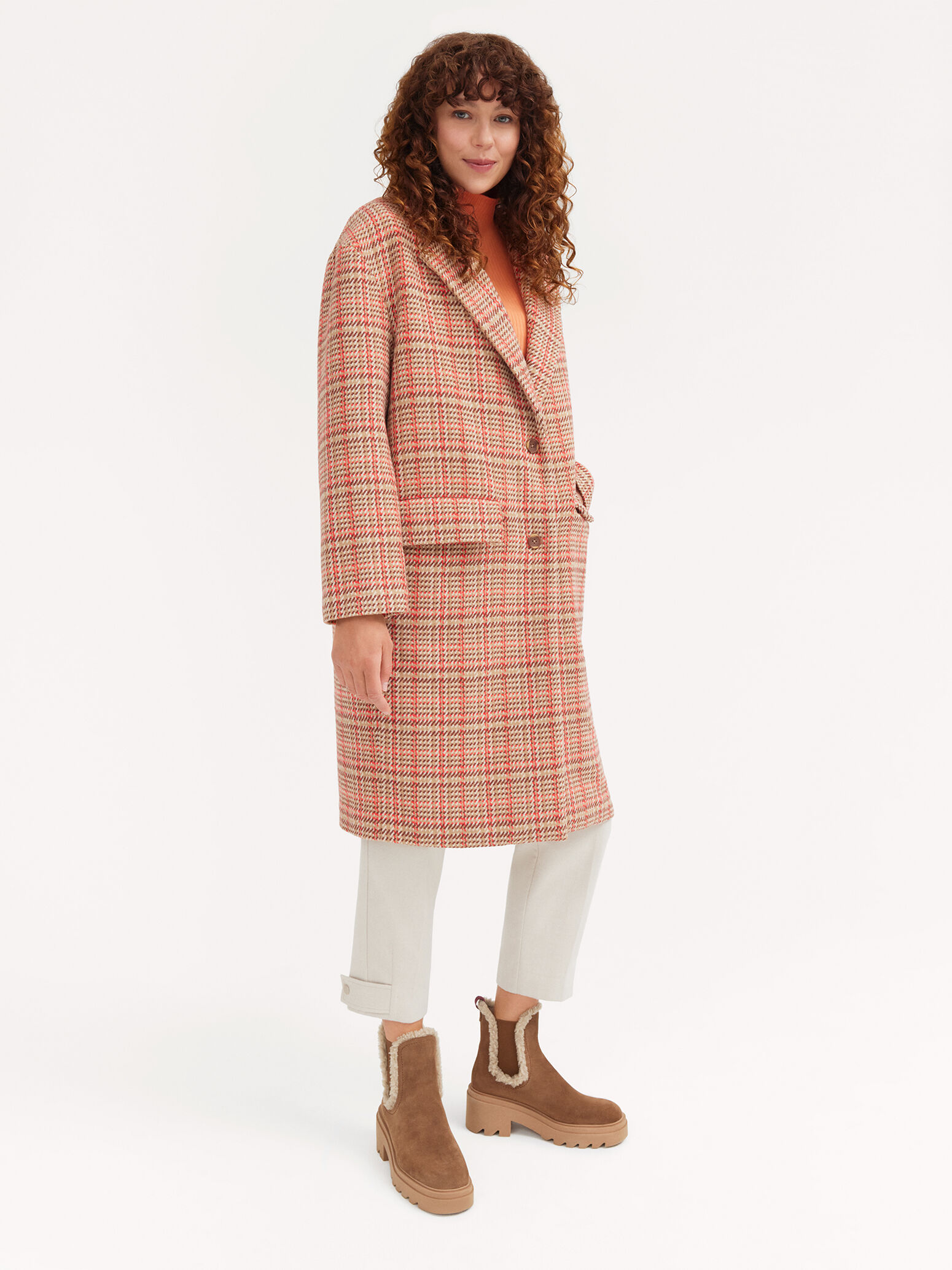 Trench - orange doublure chaude