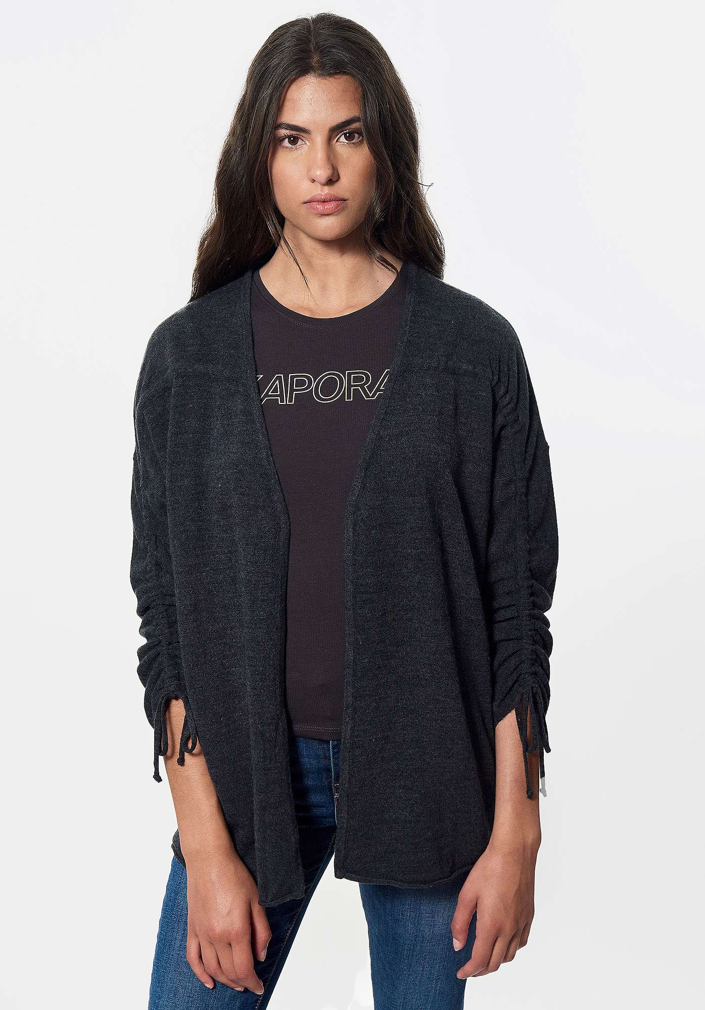 FALEN  Gilet gris Femme