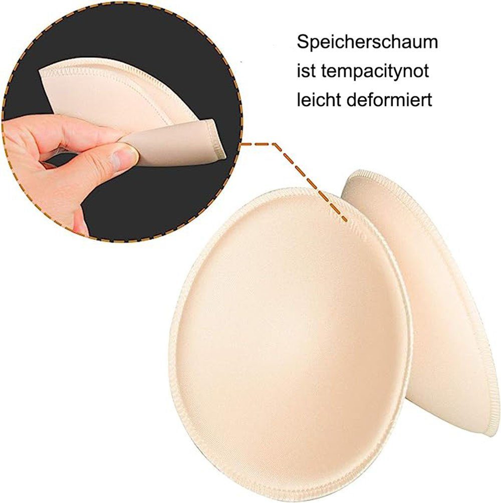 DRSEON BH-Einlagen 3 Paar Bra Einlagen Runde BH Insert Pads (3 Paar)