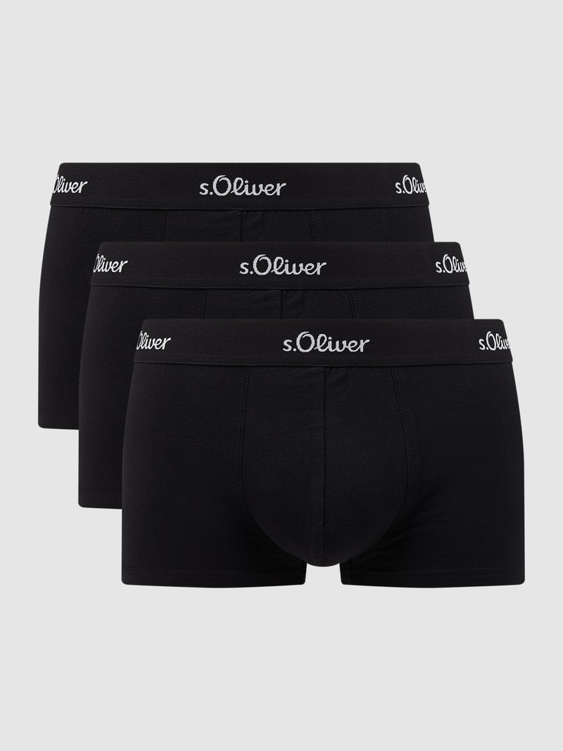 Trunks mit Stretch-Anteil im 3er-Pack in schwarz