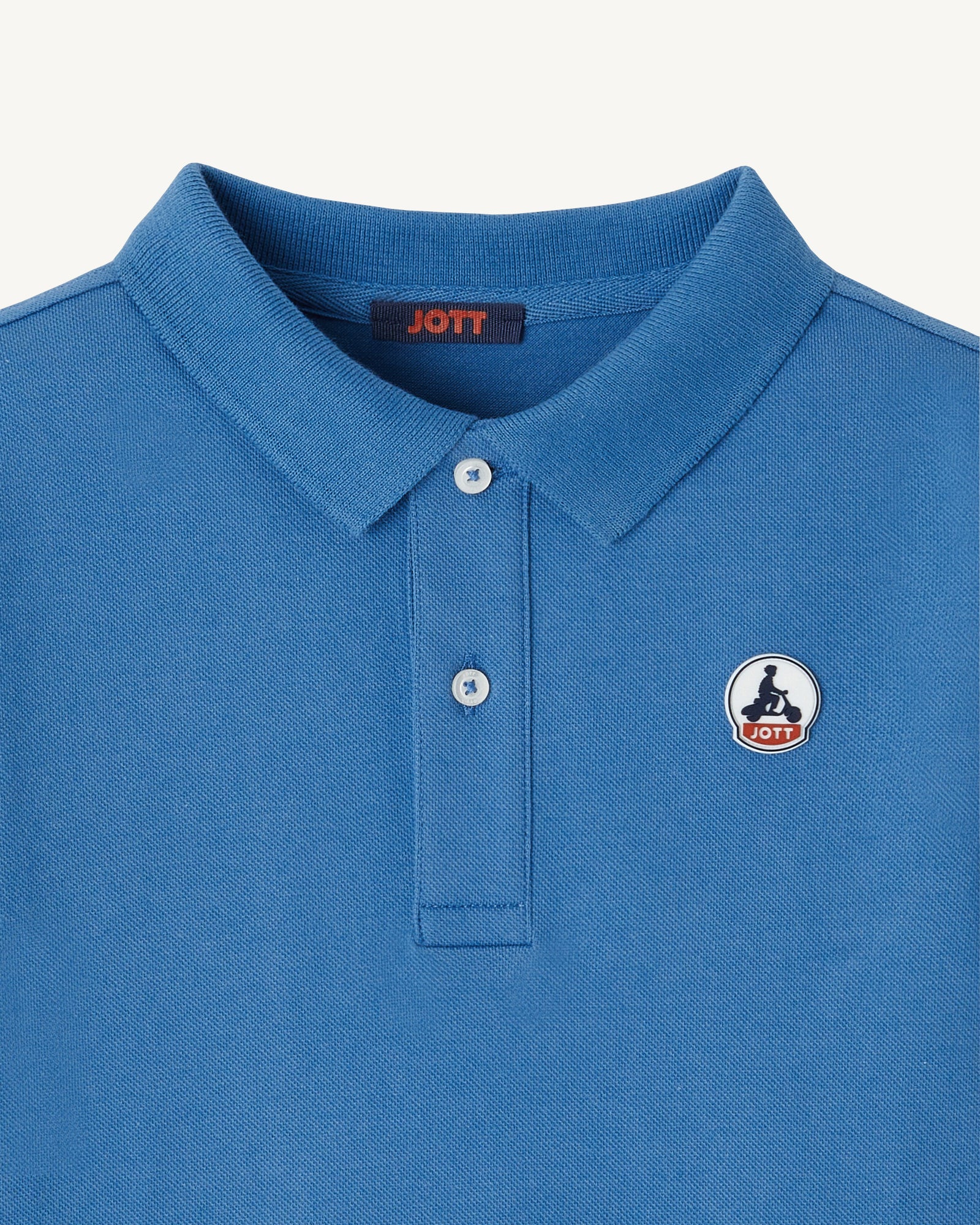 Polo enfant en coton biologique Bleu denim Salvador