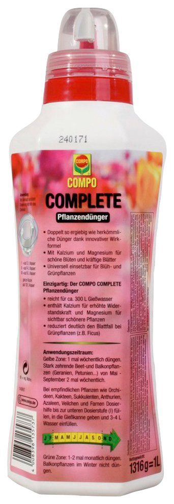 Compo Pflanzendünger COMPO COMPLETE, 1 Liter