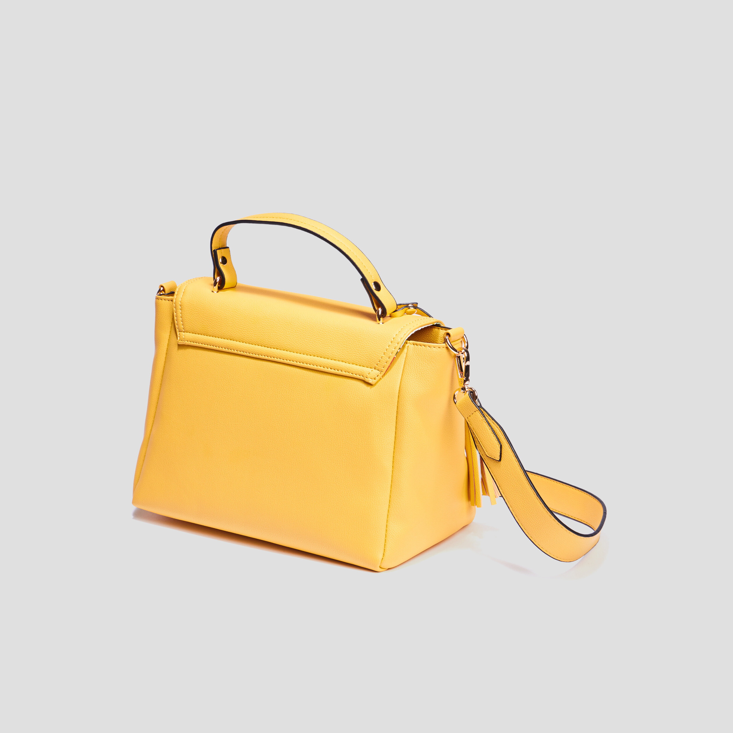Sac besace avec pampille jaune femme | La Halle