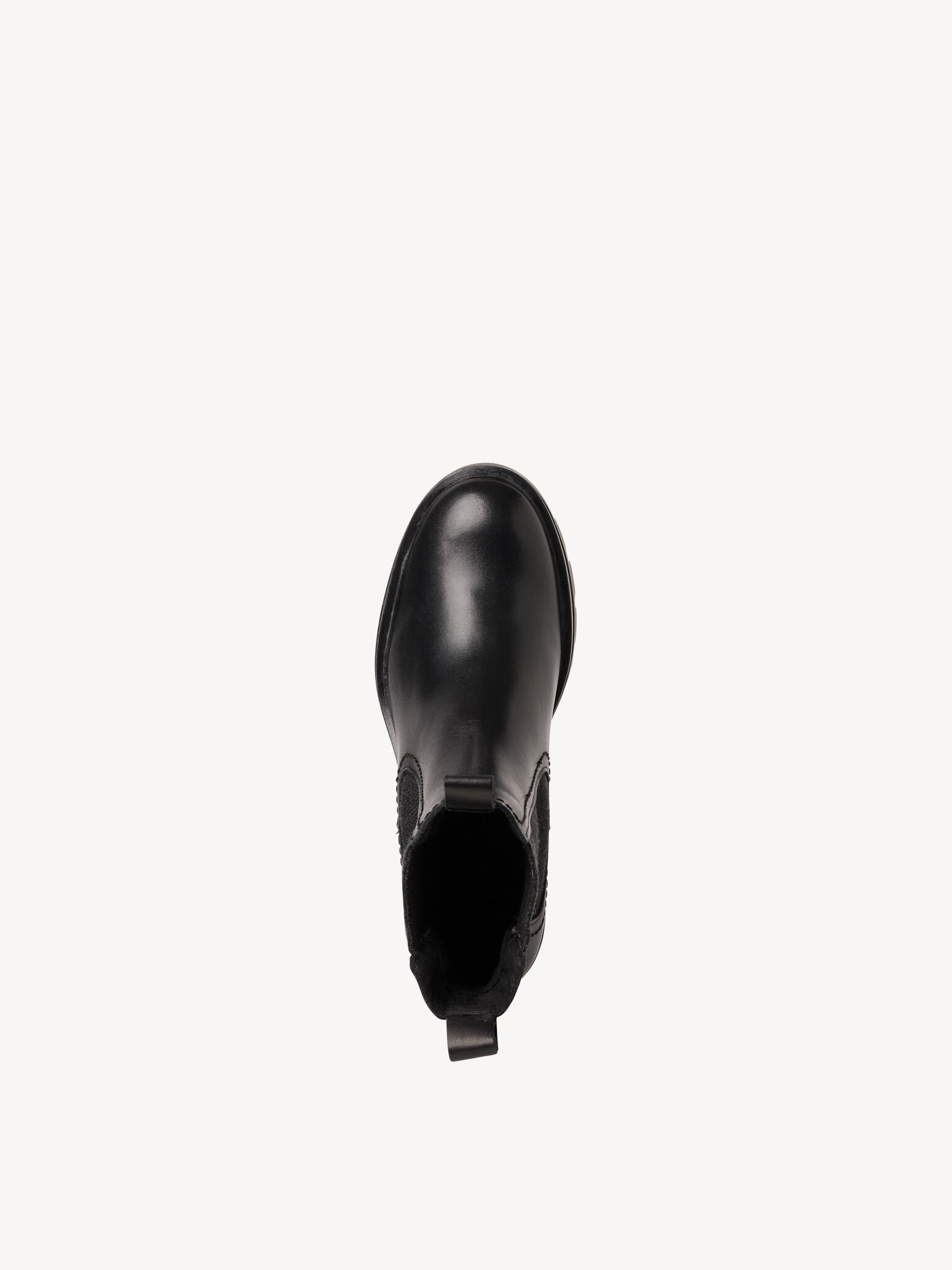 Bottine Chelsea en cuir - noir