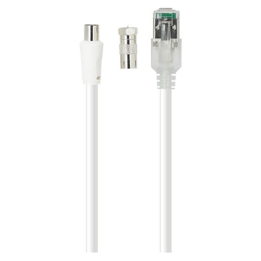 Cablu adaptor SEDEA RJ45/TV 9.5 2M alb