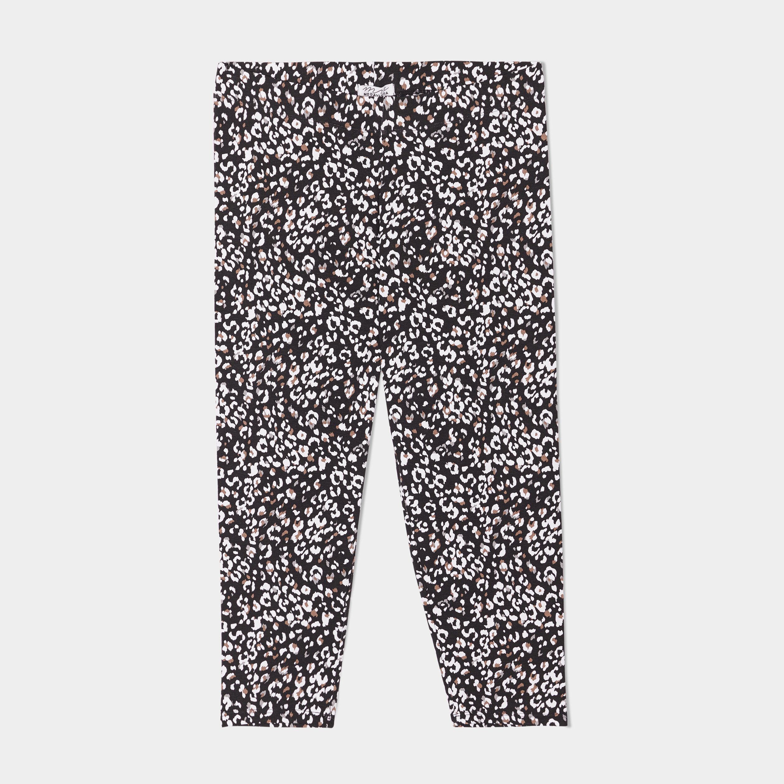 Legging 7 8ème taille standard noir femme grande taille | La Halle