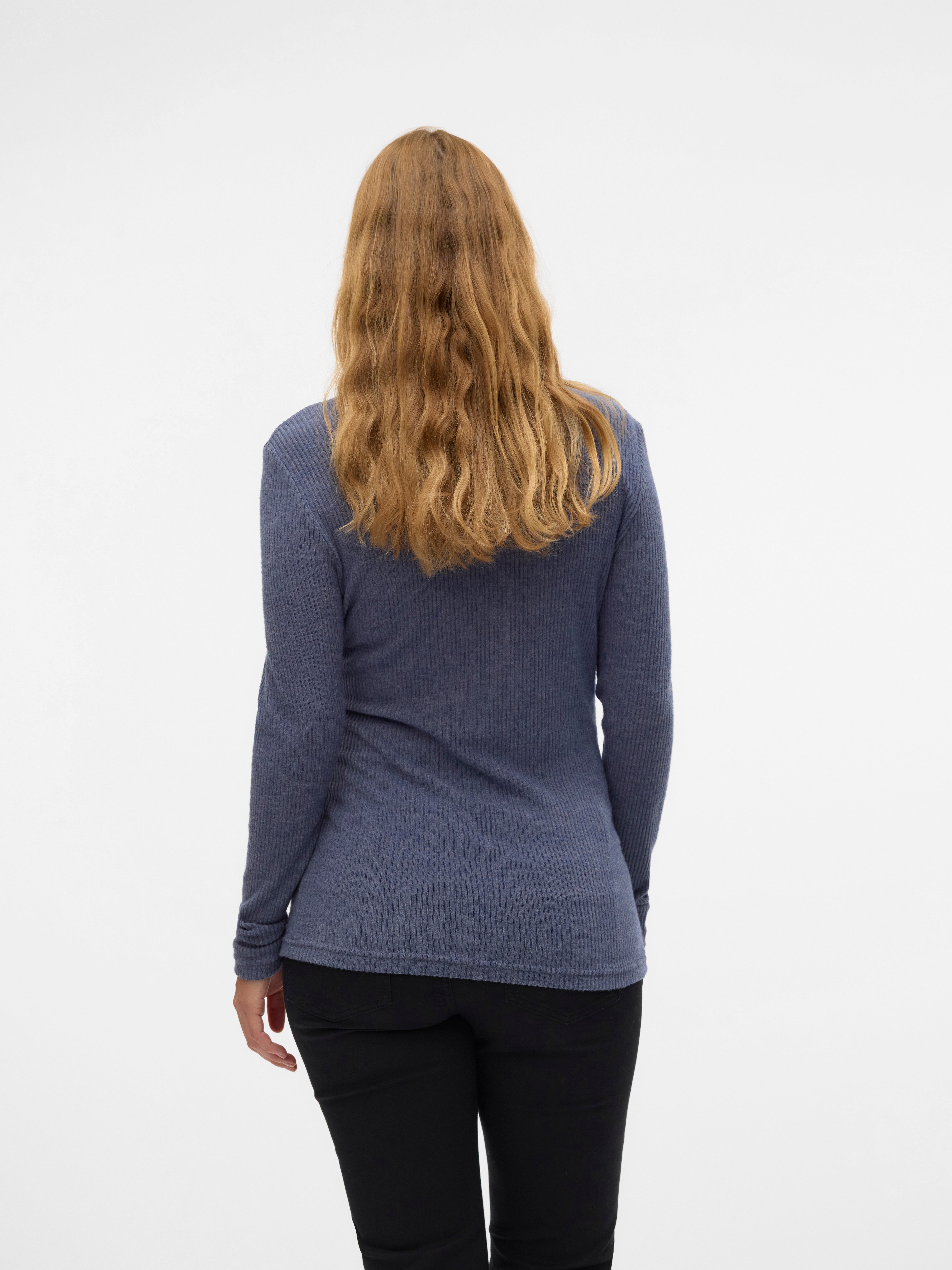 Normal geschnitten Rundhals Top