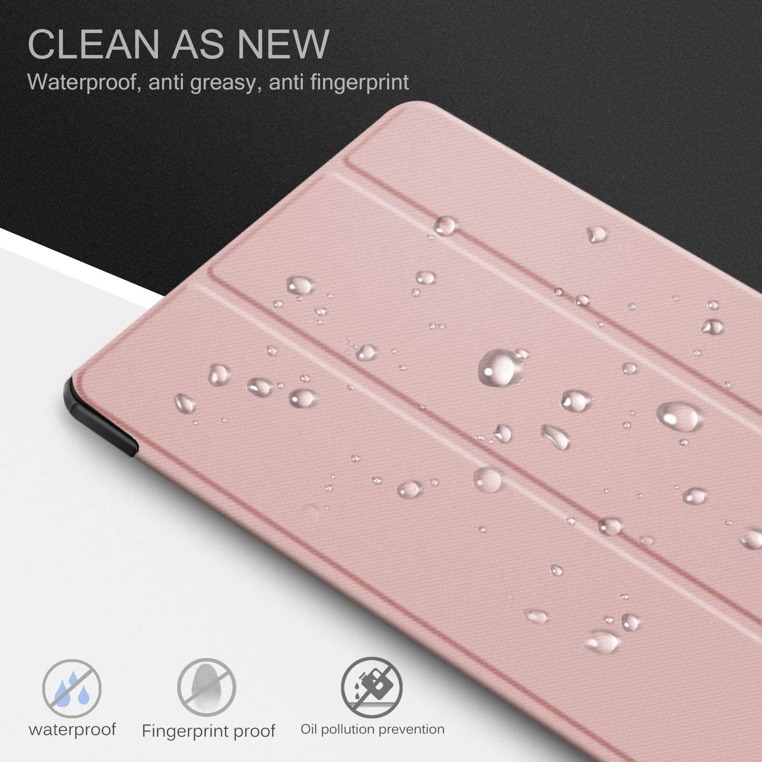 IVSO Tablet-Hülle Hülle für Samsung Galaxy Tab S6 lite 10,4 Zoll 2022/2020 SM-P610/P613/P615/P619 + Panzerglas, 10.4 inch, Ultra Schlank Slim Schutzhülle Hochwertiges PU mit Standfunktion Perfekt Geeignet