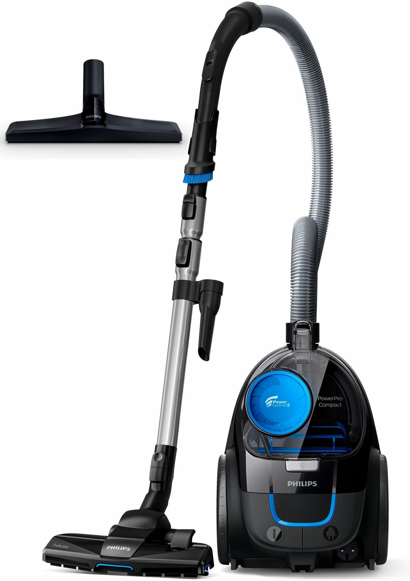 Philips Bodenstaubsauger FC9331/09, 900 W, beutellos, mit 1,5 l Fasungsvermögen und Tri-Active-Düse