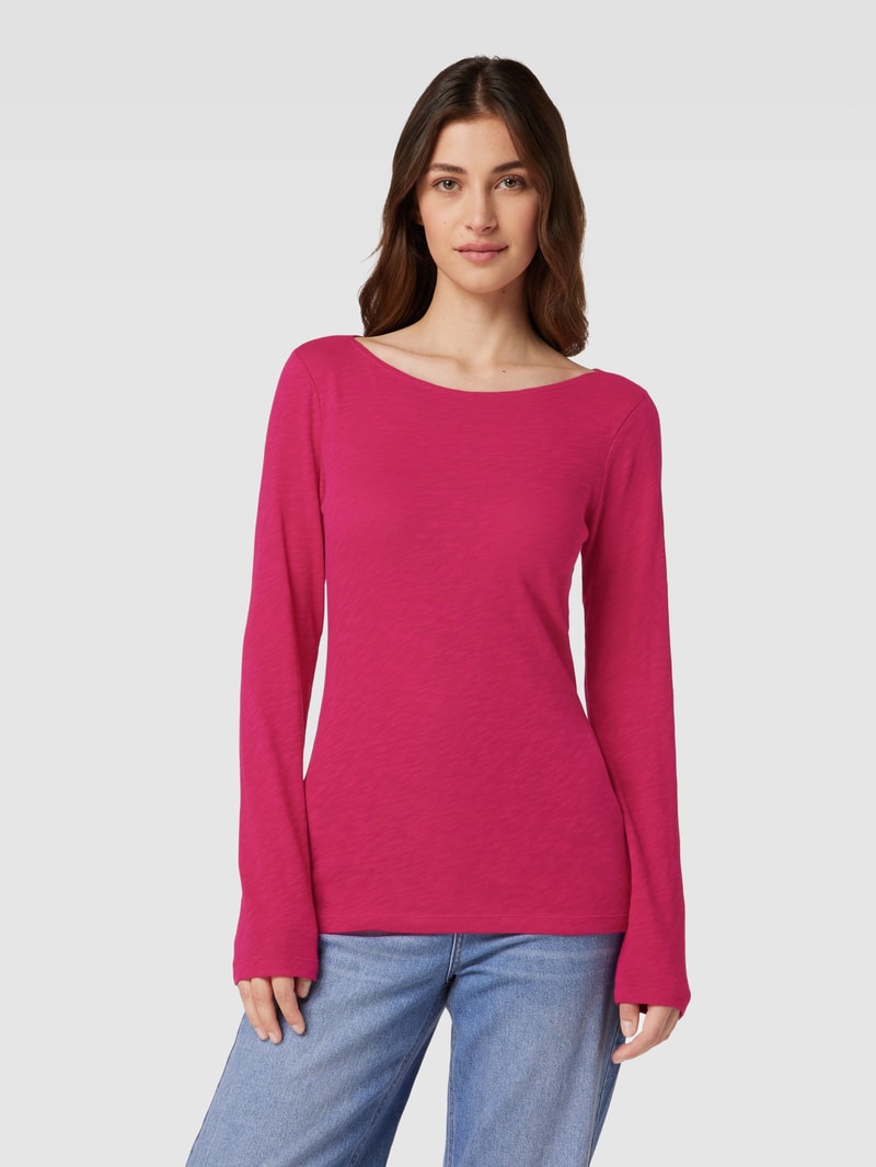 Longsleeve mit Strukturmuster in pink