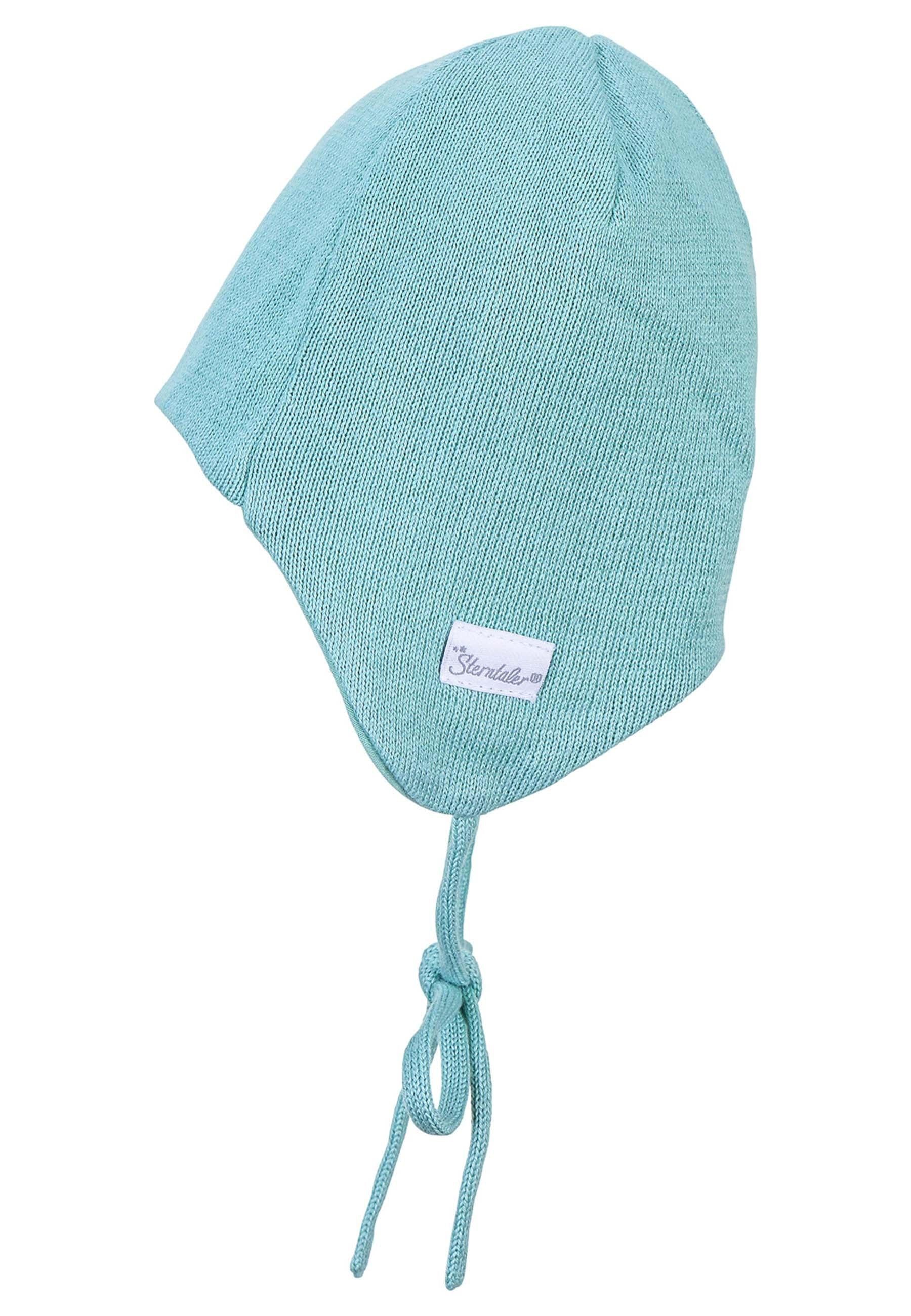 OCS Strickmütze uni, Ohrenklappen und Bindeband