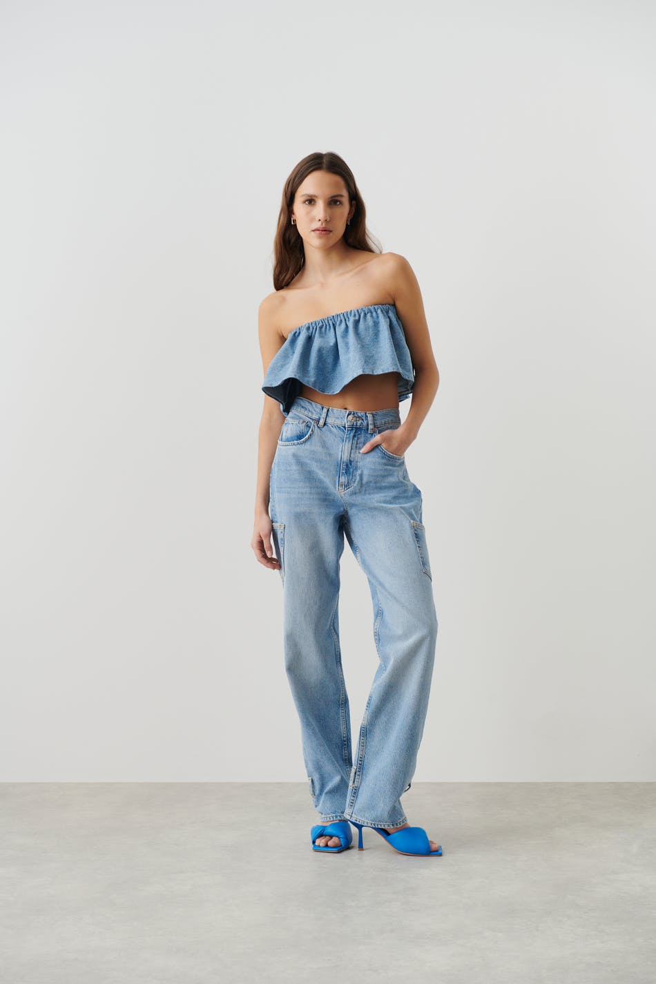 Remade denim top