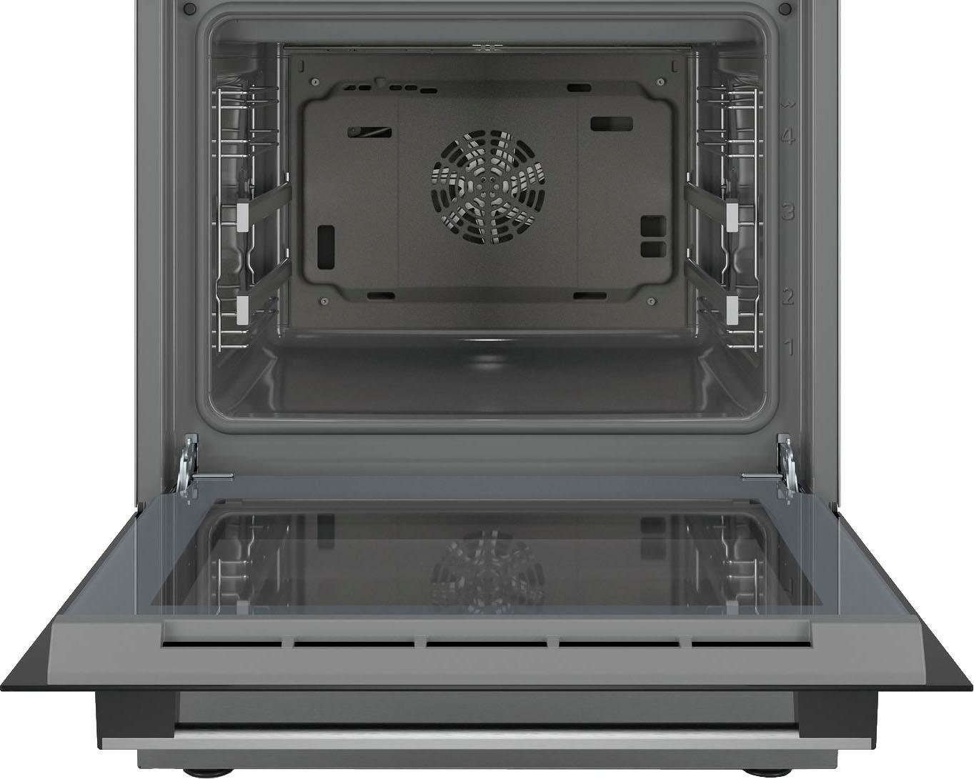 BOSCH Elektro-Standherd 4 HKR39C250, mit 2-fach-Teleskopauszug, ecoClean Direct