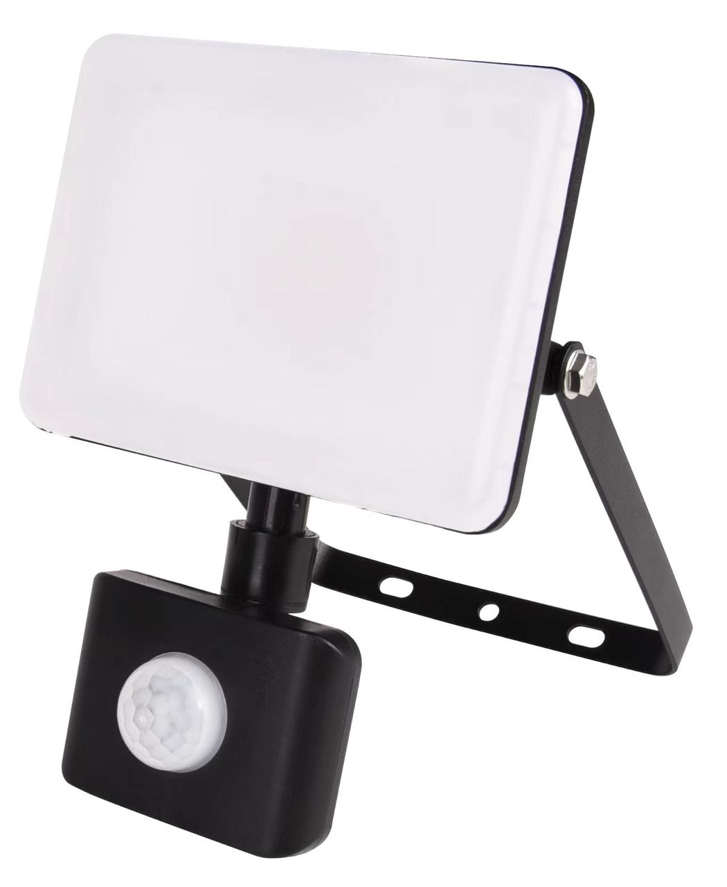 LUXULA LED-Fluter mit Schnellverbinder & Bewegungsmelder, white cover, 20 W, 4000 K (neutralweiß)