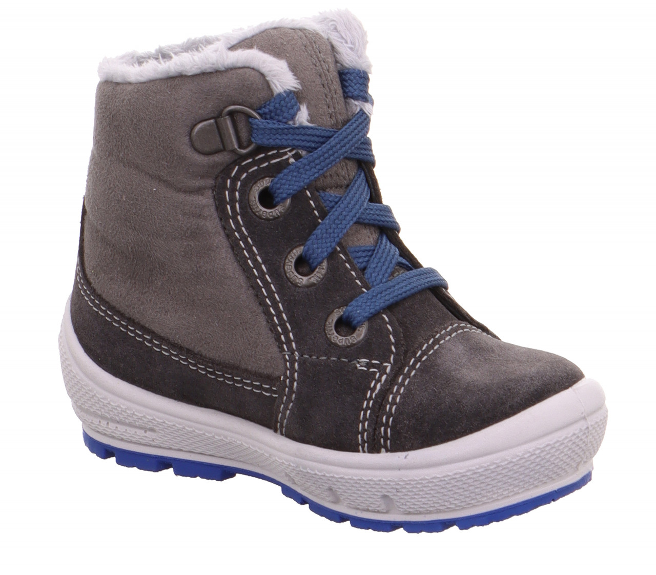 GROOVY - Grau/Blau Boots mit Schnürung