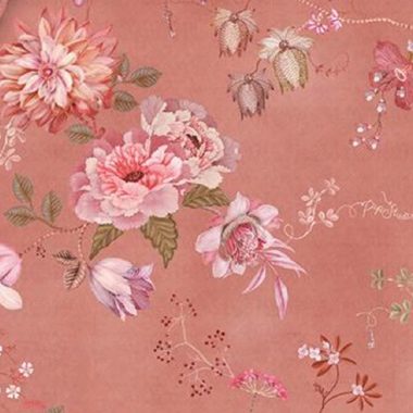 Bettwäsche Tokyo Bouquet Pink, PiP Studio, Perkal, 2 teilig, Lilien, Dahlien, Punkte
