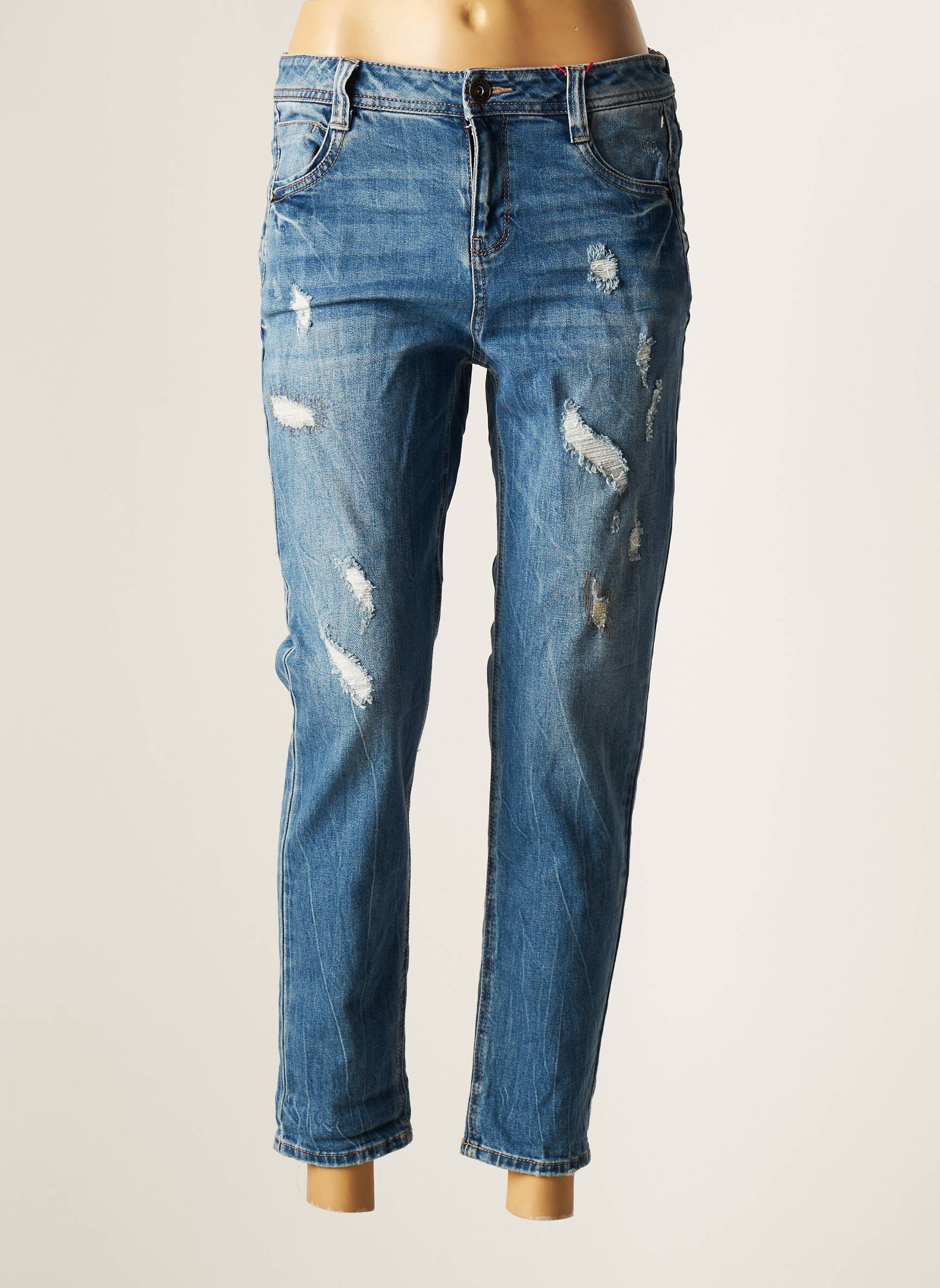 S Oliver Jeans Coupe Droite Femme couleur bleu