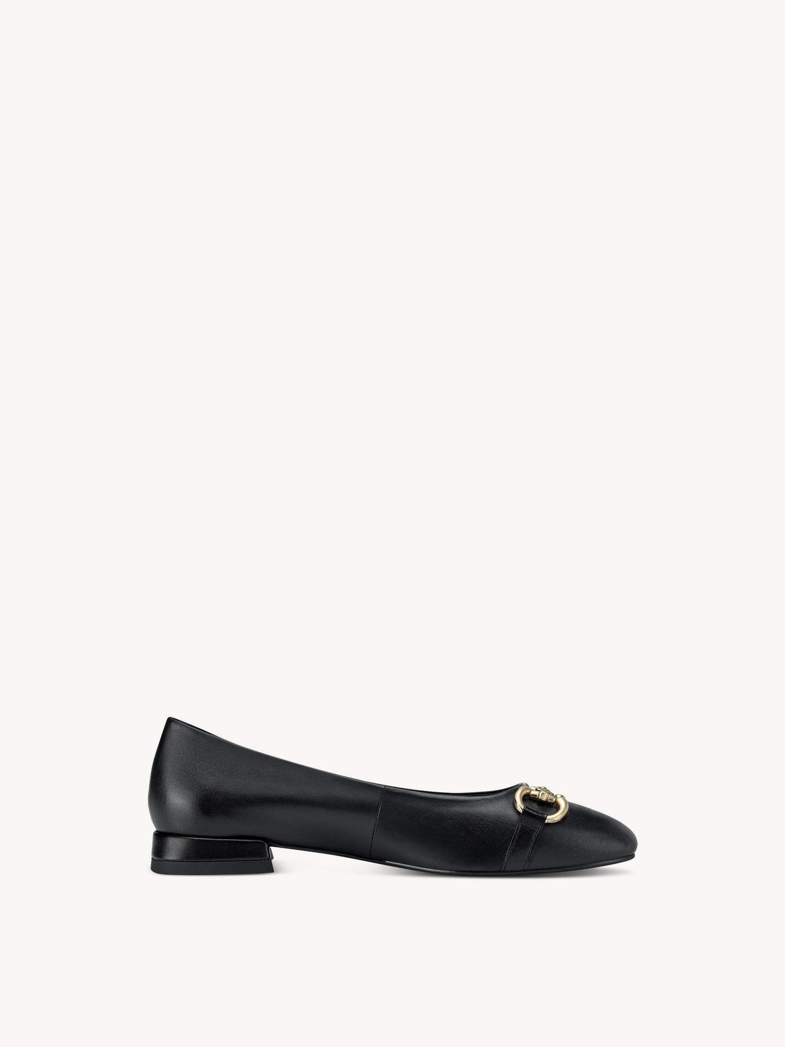 Ballerine en cuir - noir