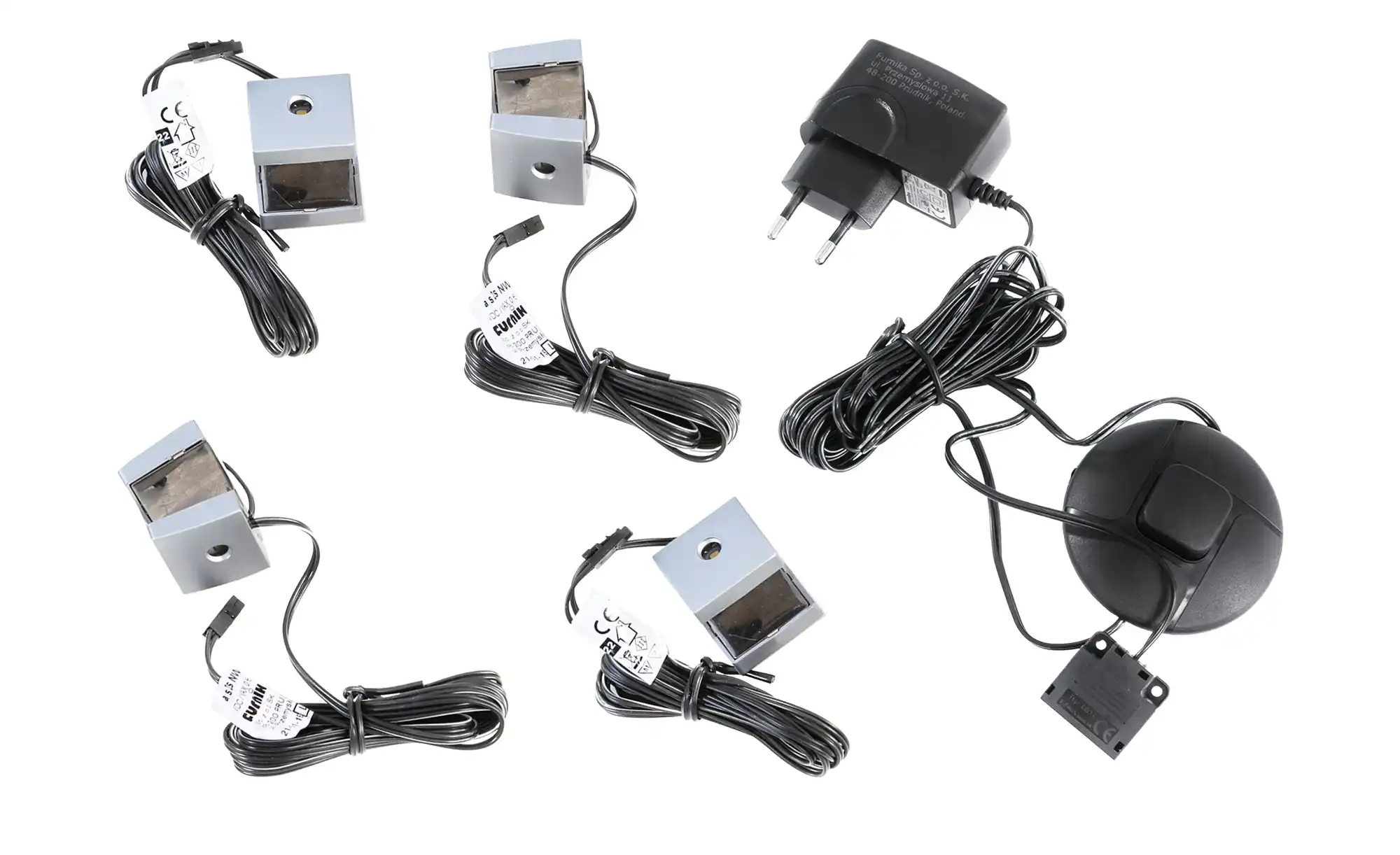 LED-Holzbodenbeleuchtung, 4er-Set