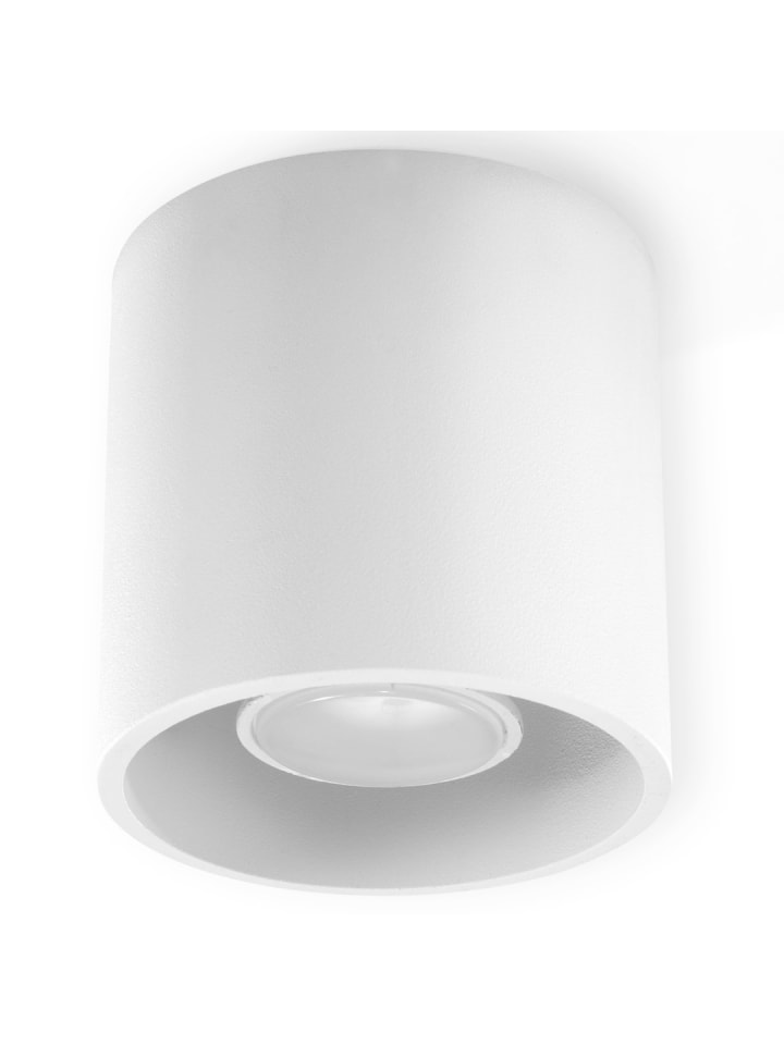 Nice Lamps Deckenleuchte RODA in Weiß aluminium rundes Plafond Downlight 1XGu10 NICE LAMPS günstig kaufen onesize