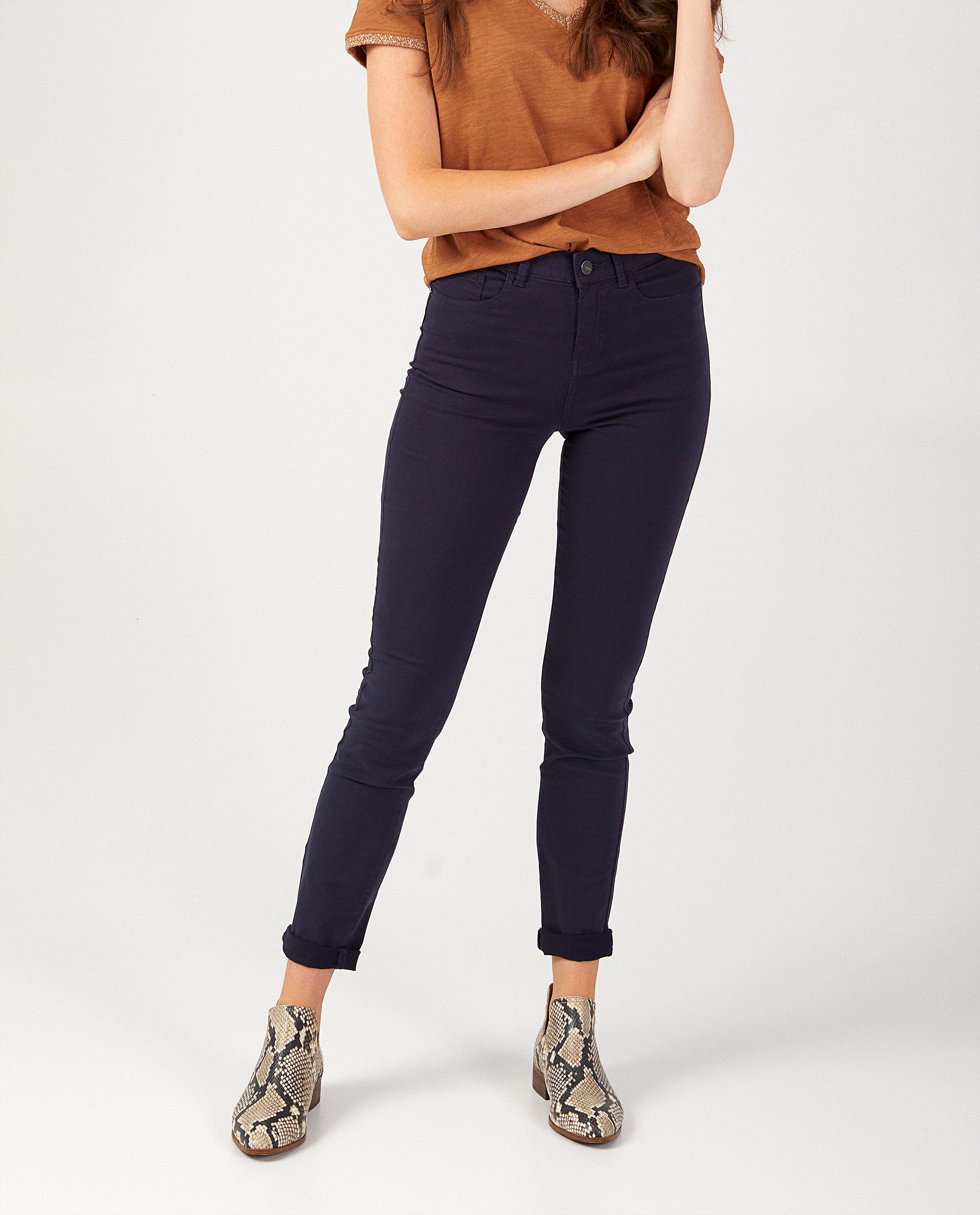 Pantaloni JBC albastru închis Sora - croială slim albastru închis