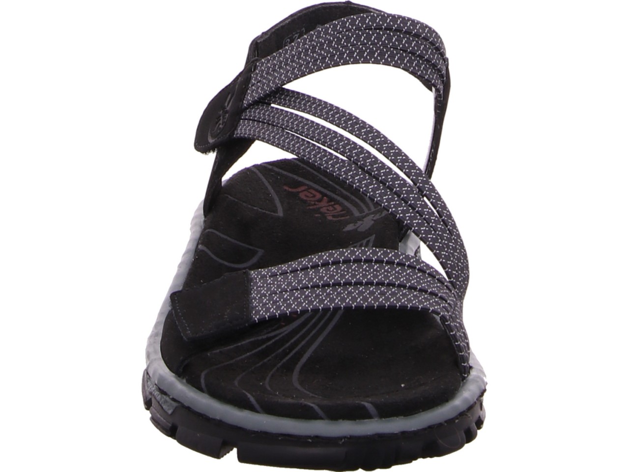 RIEKER Klassische Sandalen schwarz FSK Damen Sandalen