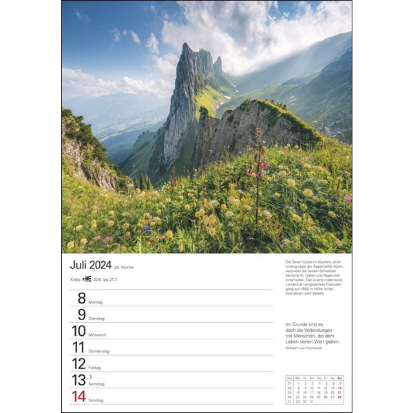 BERGE WOCHENPLANER 2024 - Kalender