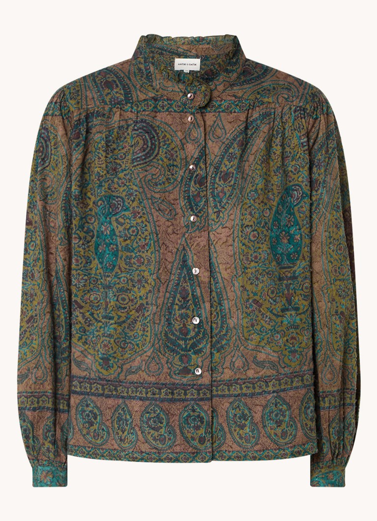 Antik Batik Tajaro blouse with paisley design