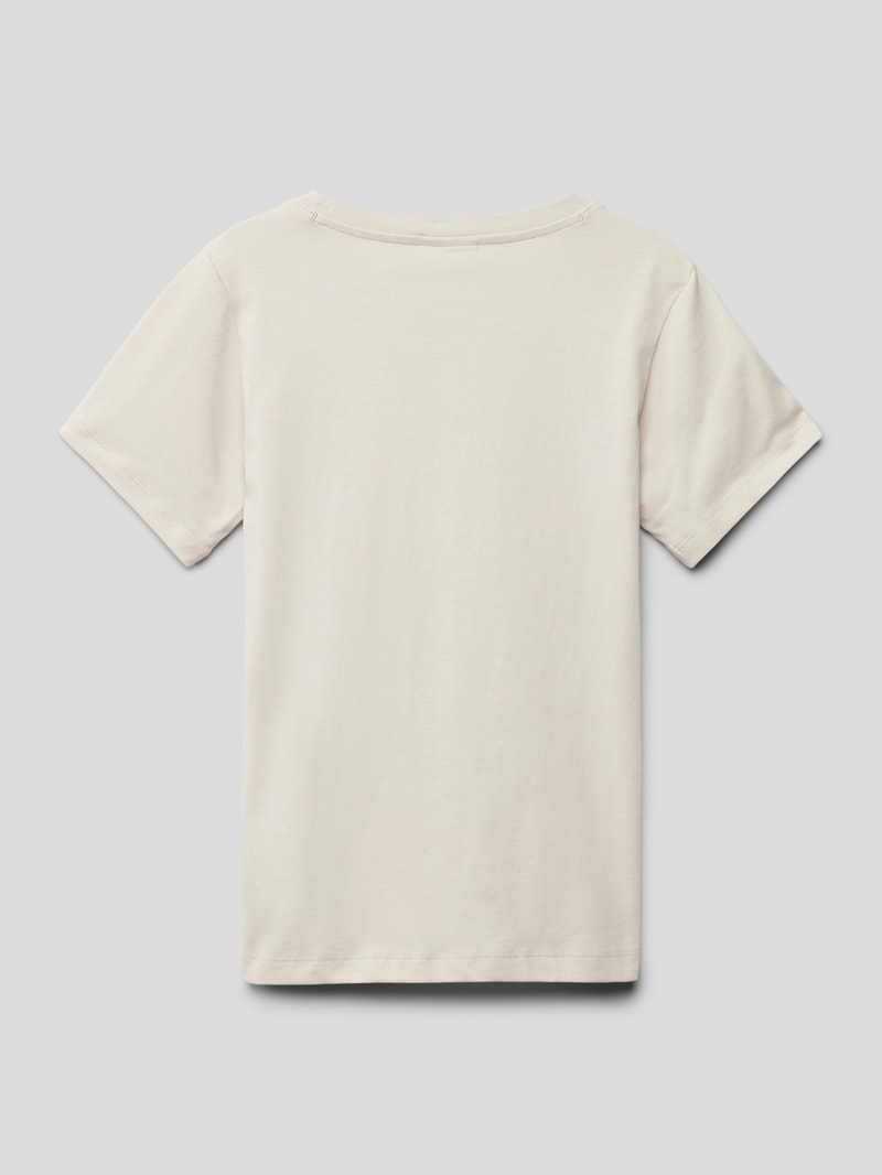 T-Shirt mit Logo-Print in sand