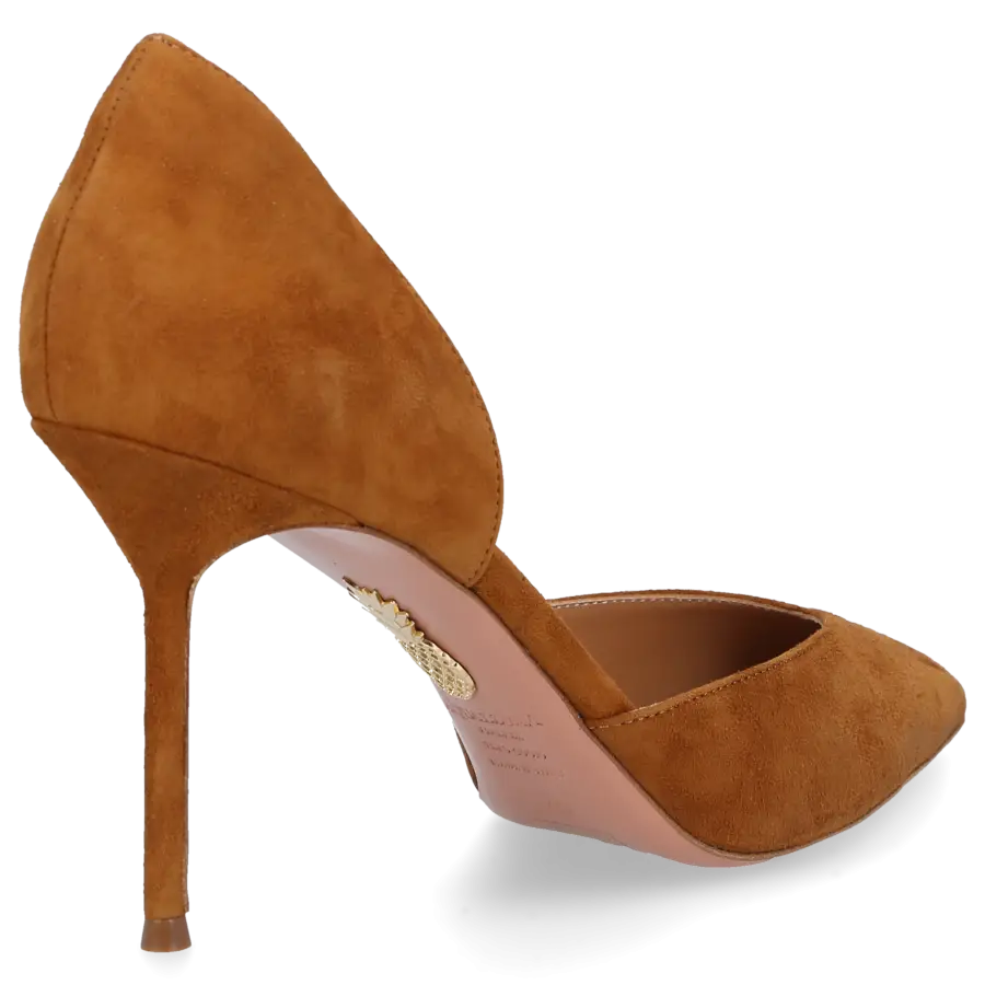 Aquazzura - Pumps UPTOWN 105 Veloursleder - beige