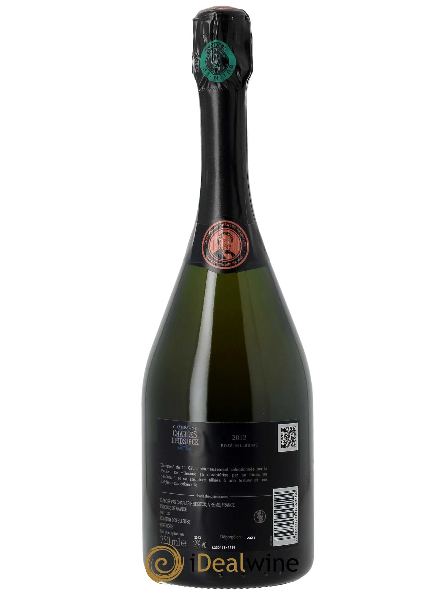 Millésimé Charles Heidsieck  2012 - Lot de 1 Bouteille