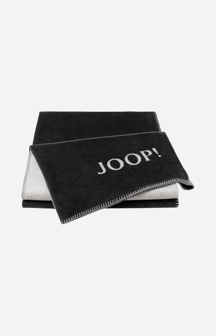 Wohndecke JOOP! MELANGE-DOUBLEFACE in Anthrazit-Silber
