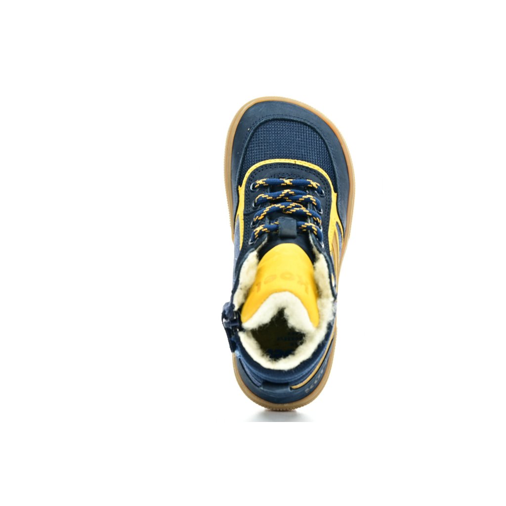 Koel4kids Danish Nappa Wool Blue Winterbarfußschuhe