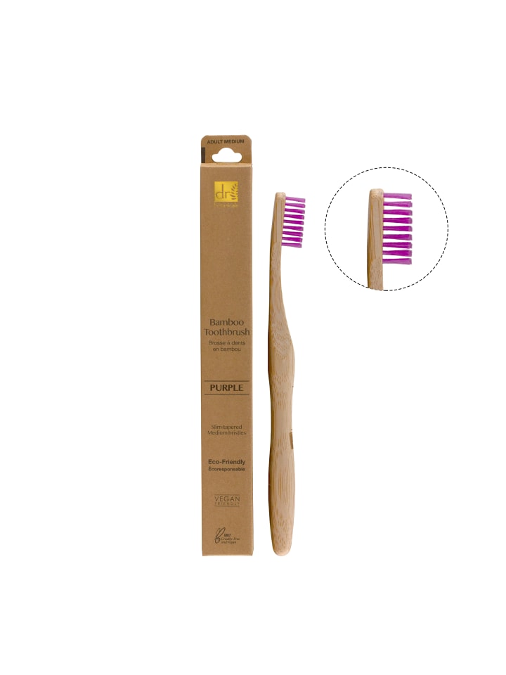 Dr Botanicals Bambuszahnbürste - Violett günstig kaufen onesize