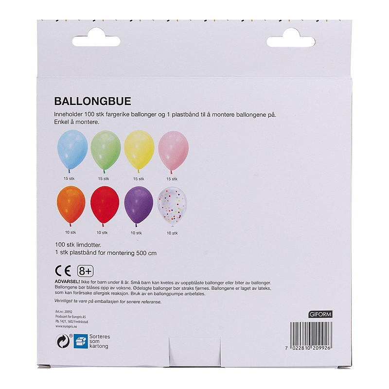 Giform Ballongbue 100 stk