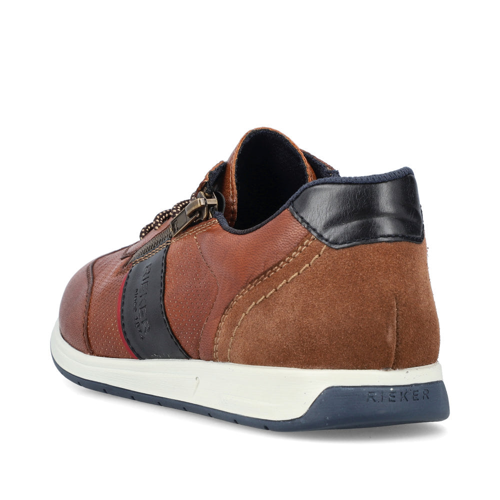 Rieker Herren Schnürschuhe karamellbraun