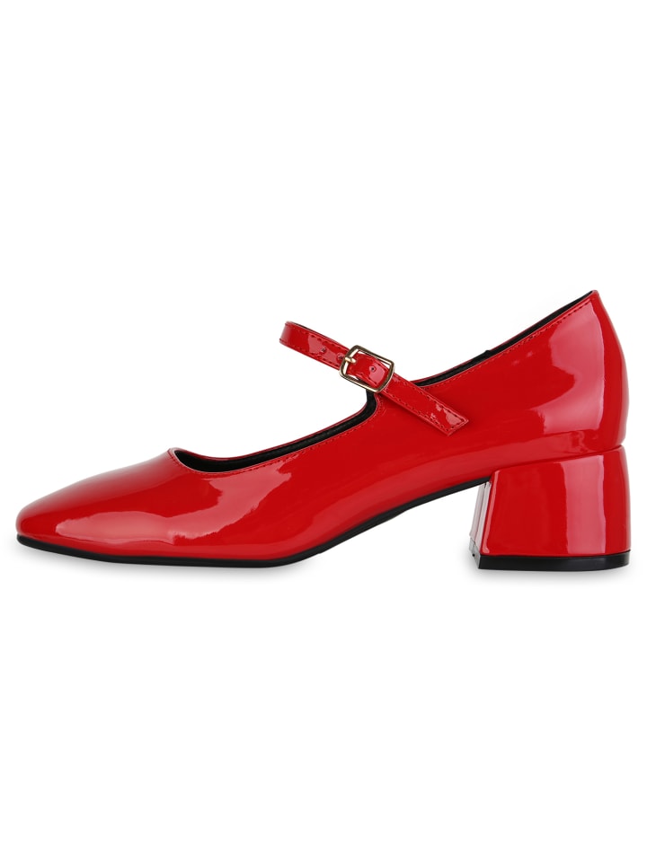 VAN HILL Mary Janes Madison in Rot Lack günstig kaufen