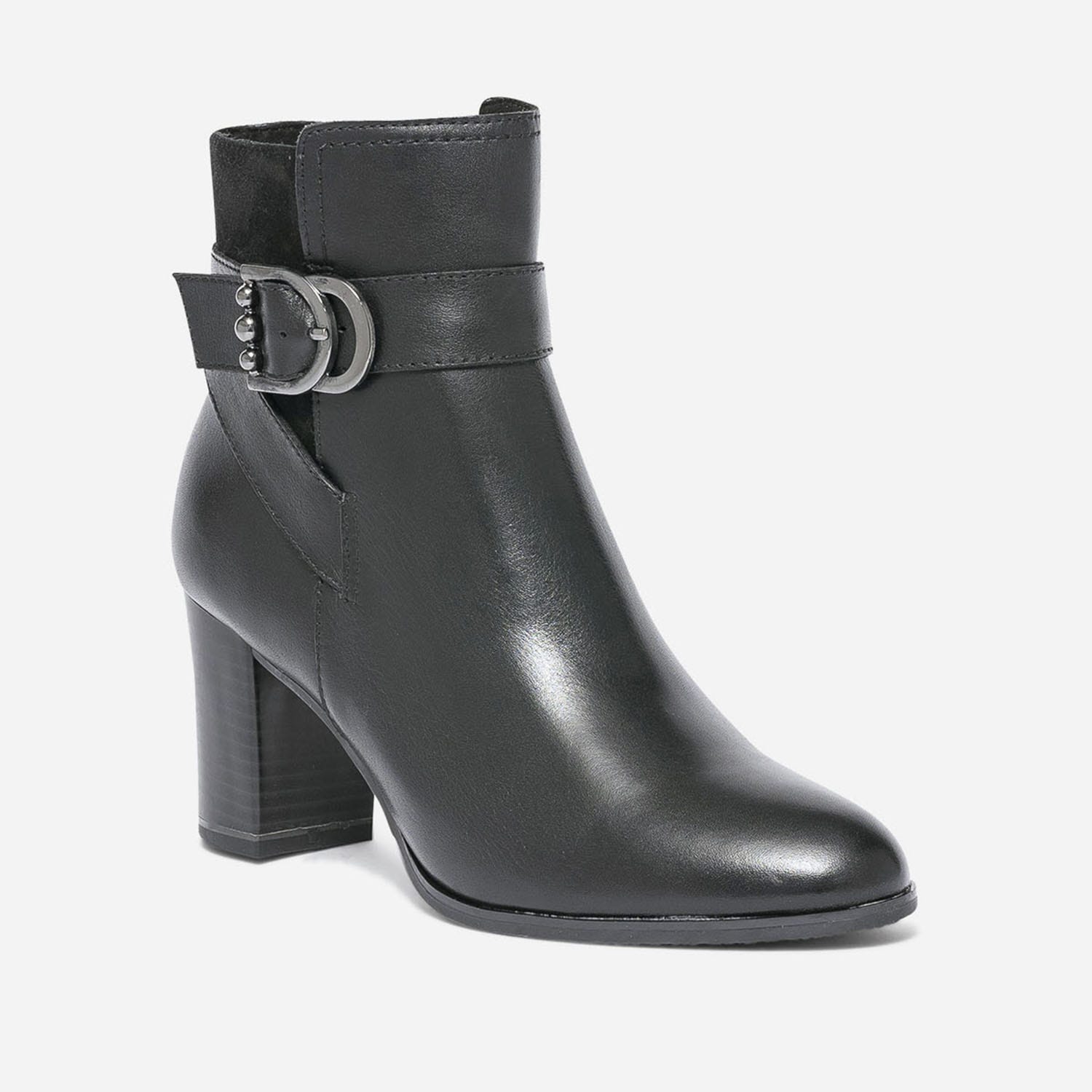 Boots CAPRICE noir à boucle fantaisie