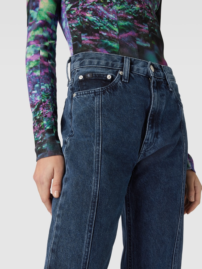 Bootcut Jeans mit Gehschlitzen Modell 'AUTHENTIC' in jeans