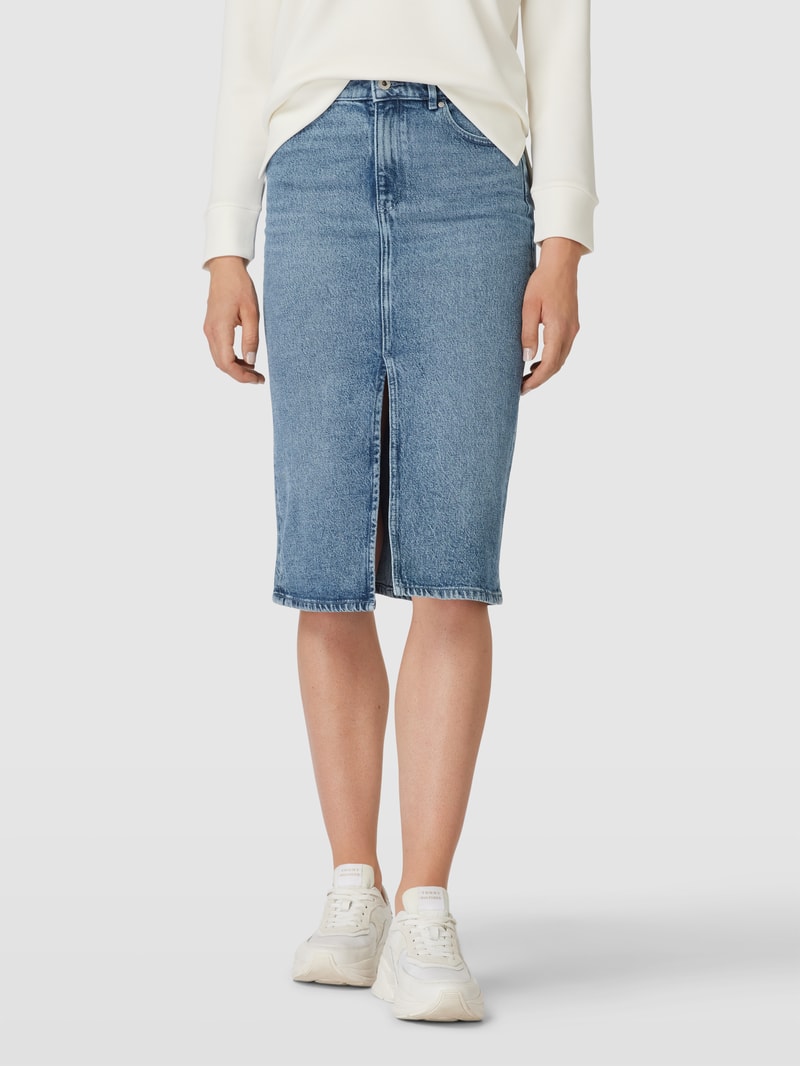 Jeansrock mit Eingrifftaschen in bleu