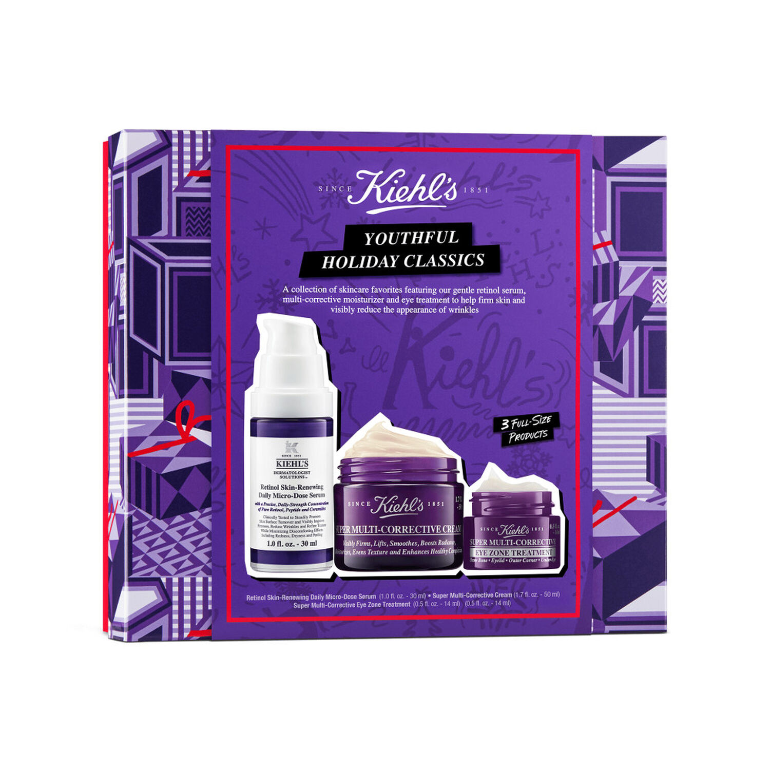 kiehl's Ultimate Anti-Aging Essentials Coffret soin visage des Essentiels Anti-Âge