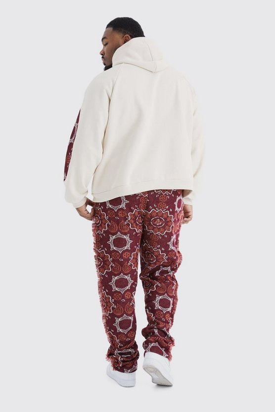 Plus kastiger Oversize Raglan Hoodie