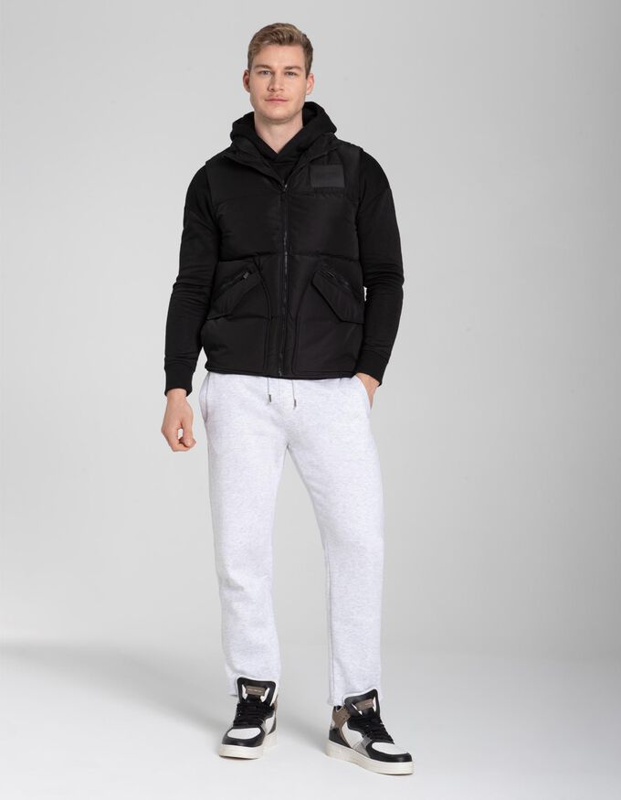 Herren Steppweste - Labelpatch