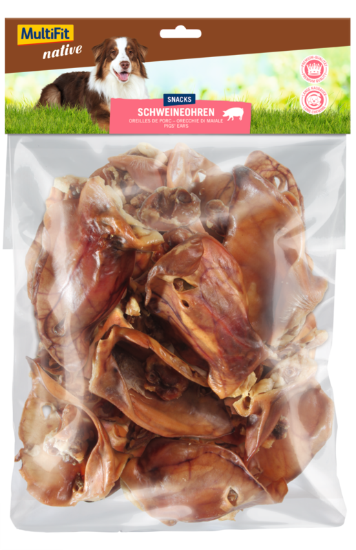 MultiFit Snacks MultiFit native Schweineohren 400 g