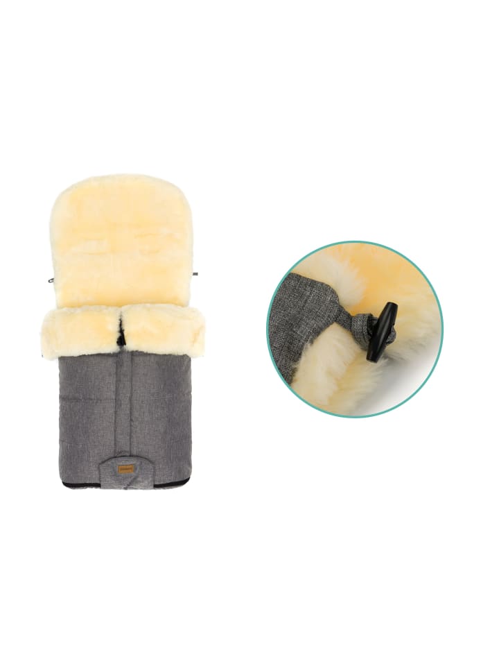 fillikid Winterfußsack Jarvis Exklusiv in Hellgrau Melange günstig kaufen onesize